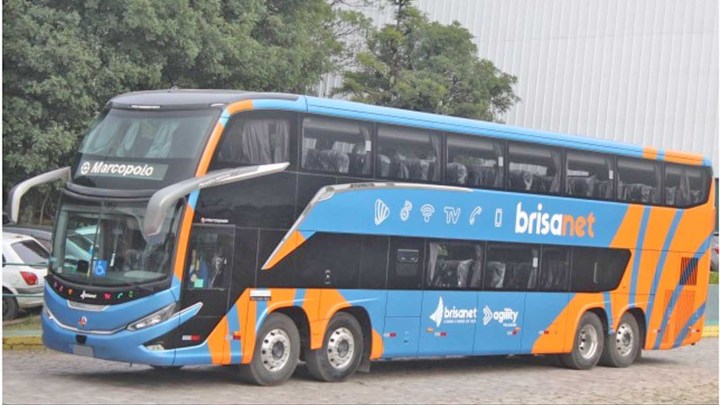 Brisanet adquire cinco novos ônibus Paradiso G8 1800 DD Mercedes-Benz