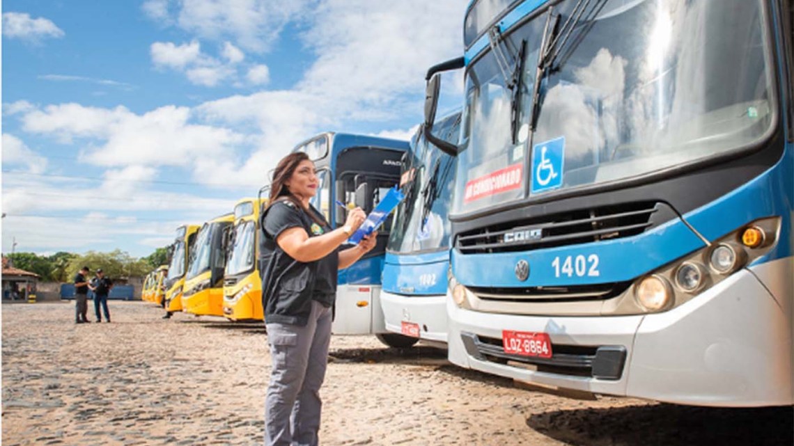 Boa Vista: Frota de ônibus passa por vistoria antes do início das aulas