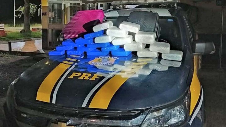 PA: PRF apreende 23 kg de entorpecente  em ônibus