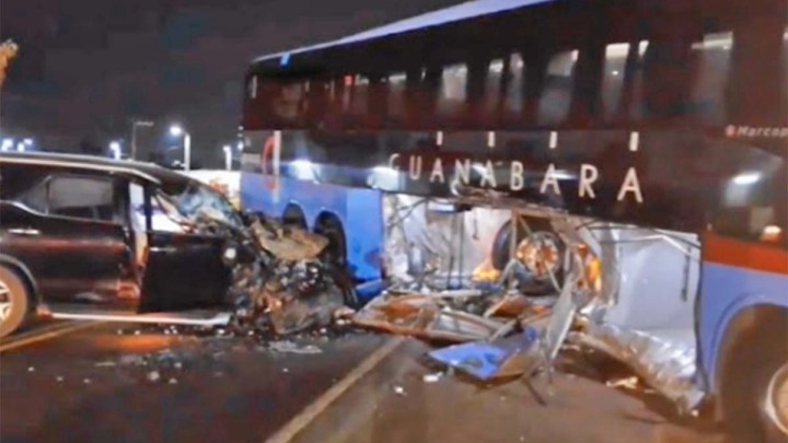 Vídeo: Acidente com ônibus e SW4 deixa feridos em Bacabal