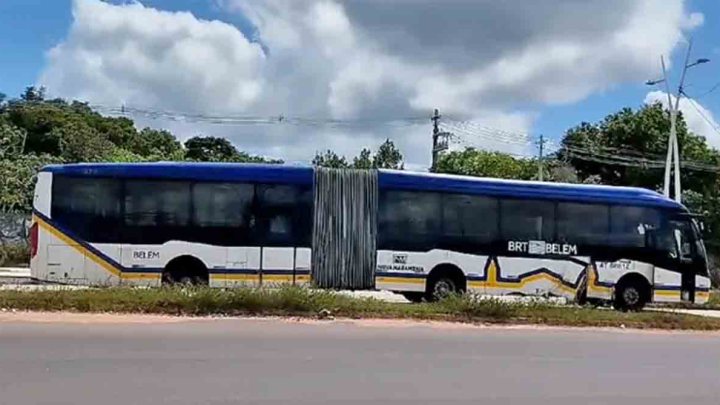 Belém: Acidente com BRT deixa policial ferido em Icoaraci
