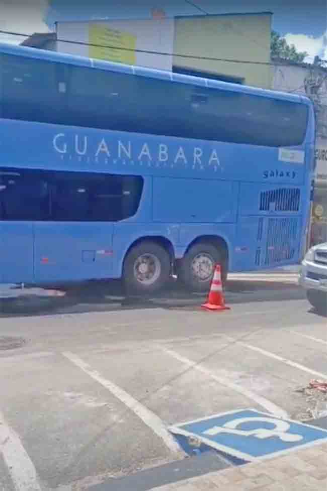 CE: Ônibus da Guanabara apresenta problema em Itapipoca - revistadoonibus