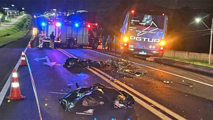Cascavel: Acidente com ônibus deixa 2 mortos na BR-277