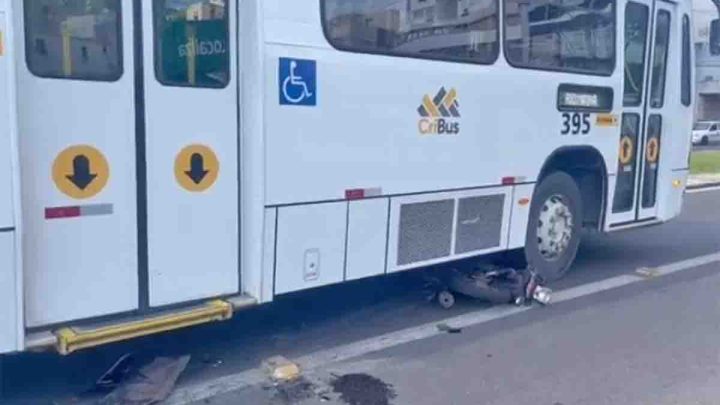 SC: Acidente com ônibus deixa um ferido em Criciúma