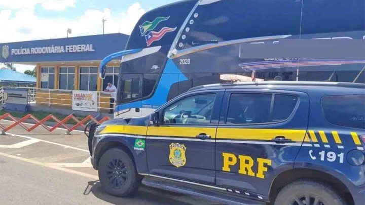 GO: PRF apreende ônibus com placa adulterada em Catalão