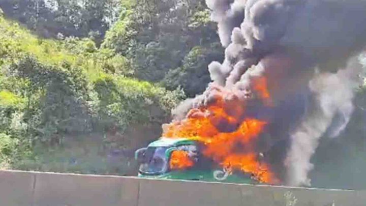 Vídeo: Perícia deve revelar causa do incêndio em ônibus