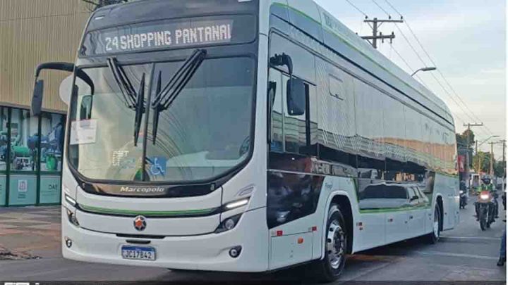 MT: Várzea Grande inicia testes com ônibus elétrico