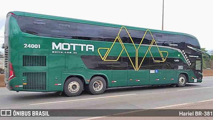 Viação Motta escala Paradiso G8 DD na Belo Horizonte x SP
