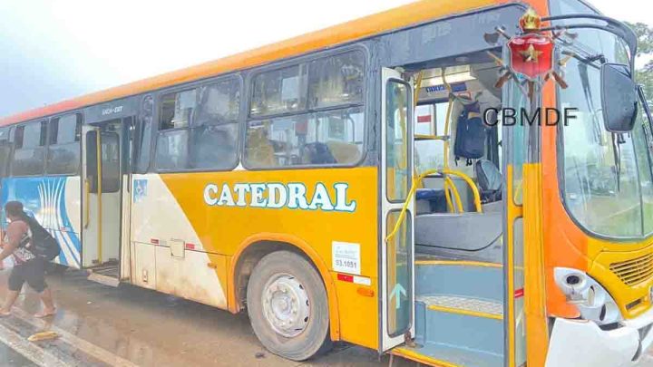 DF: Acidente entre ônibus e moto deixa um morto na BR-040
